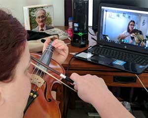 تدریس آنلاین ویولن